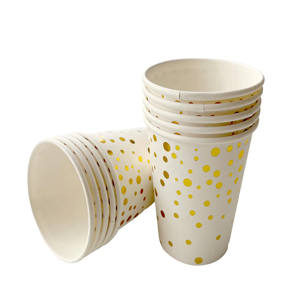 Golden Dot Paper Cup
