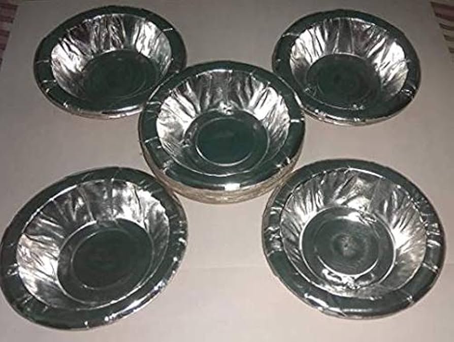 Mini Silver Paper Plate